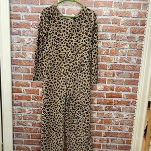 Leopard print romper